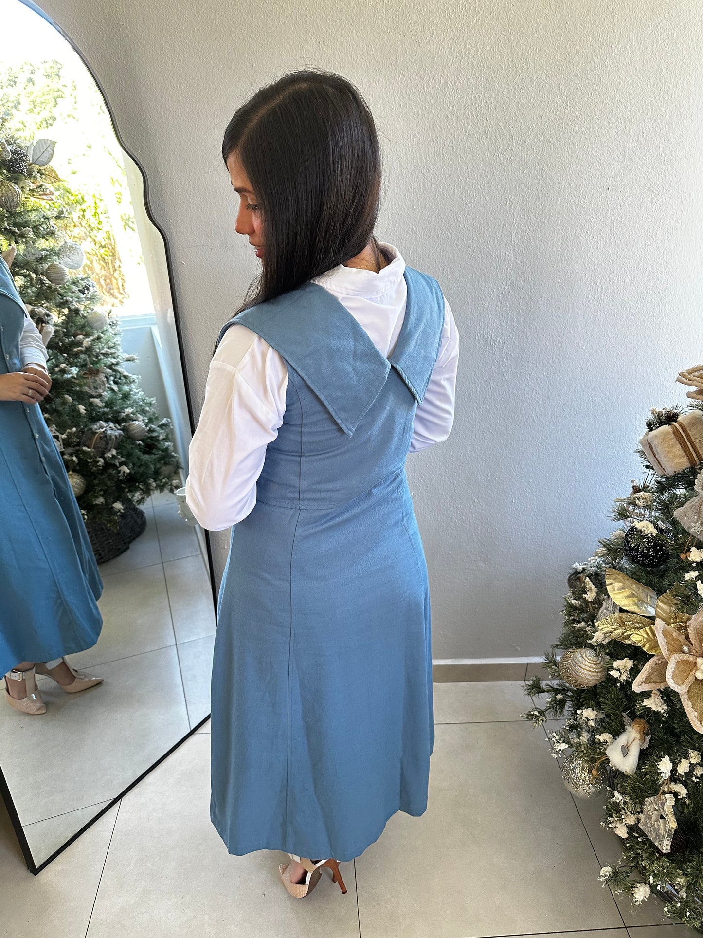 Maria Denim Midi Dress