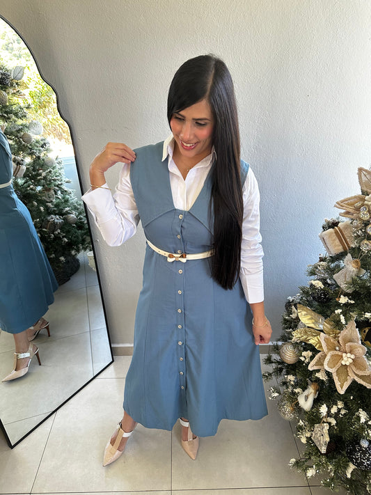 Maria Denim Midi Dress